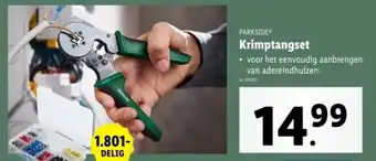 Lidl Parkside krimptangset aanbieding