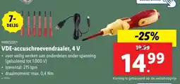 Lidl Parkside VDE-accuschroevendraaier, 4 V aanbieding