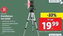 Lidl Parkside kruislijnlaser met statief aanbieding