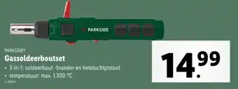 Lidl Parkside gassoldeerboutset aanbieding