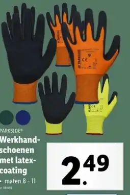 Lidl Parkside werkhandschoenen met latexcoating aanbieding