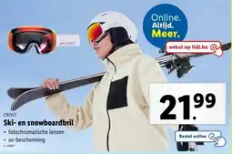 Lidl Crivit ski en snowboardbril aanbieding