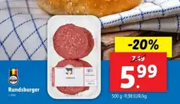 Lidl Rundsburger aanbieding