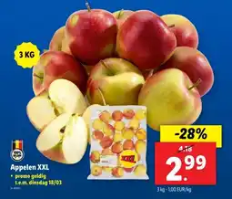 Lidl Appelen XXL aanbieding