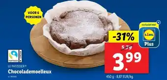 Lidl Le patissier chocolademoelleux aanbieding