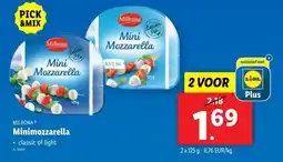 Lidl Milbona minimozzarella aanbieding