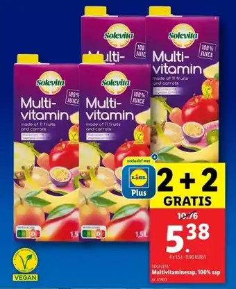 Lidl Solevita multivitaminesap aanbieding