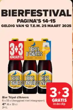 Carrefour Market Bier Tripel d'Anvers aanbieding