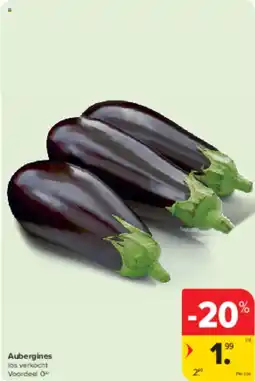 Carrefour Market Aubergines aanbieding