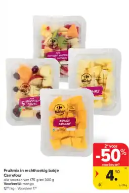 Carrefour Market Fruitmix in rechthoekig bakje carrefour aanbieding