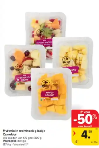 Carrefour Market Fruitmix in rechthoekig bakje carrefour aanbieding