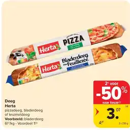 Carrefour Deeg Herta aanbieding