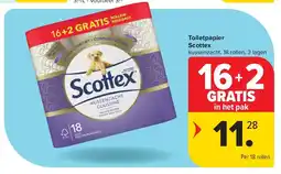 Carrefour Toiletpapier Scottex aanbieding