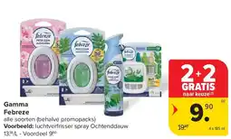 Carrefour Gamma Febreze aanbieding