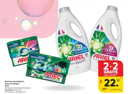 Carrefour Gamma wasmiddelen, pods en poeders Ariel aanbieding