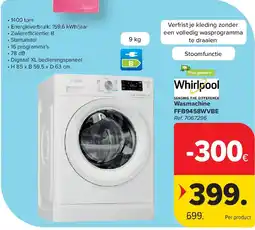 Carrefour Wasmachine FFB9458WVBE aanbieding