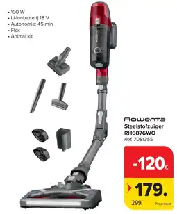 Carrefour Steelstofzuiger RH6876WO aanbieding