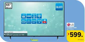 Carrefour LG 65QNED776RB 4K TV aanbieding