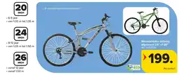 Carrefour Mountainbike volledig afgeveerd 24’’ of 26’’ aanbieding