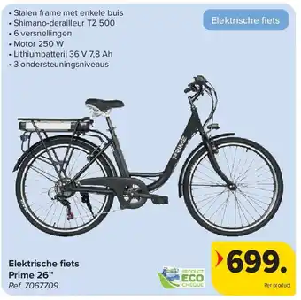 Carrefour Elektrische fiets Prime 26’’ aanbieding