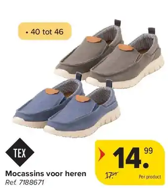 Carrefour Mocassins voor heren aanbieding