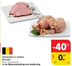 Carrefour Market Hammetje en ribstuk Breydel aanbieding