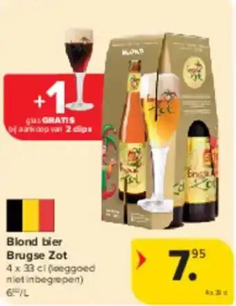 Carrefour Market Blond bier Brugse Zot aanbieding