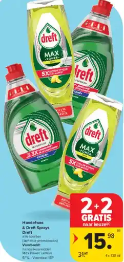 Carrefour Market Handafwas & Dreft Sprays aanbieding