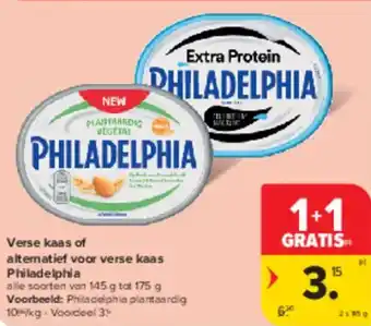 Carrefour Market Verse kaas of alternatief voor verse kaas Philadelphia aanbieding