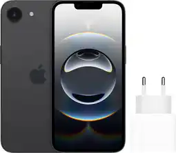 Coolblue Apple iPhone 16e 256 Go Noir + Apple Chargeur Rapide aanbieding