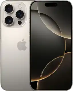 Coolblue Apple iPhone 16 Pro 1 To Titane Naturel aanbieding