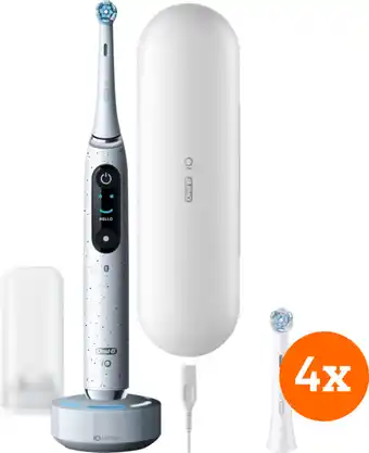 Coolblue Oral-B iO 10 White + iO Ultimate Clean Brossettes (4 Pièces) aanbieding