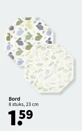 Wibra Bord 8 stuks, 23 cm aanbieding