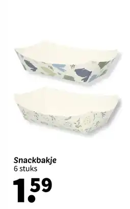 Wibra Snackbakje 6 stuks aanbieding