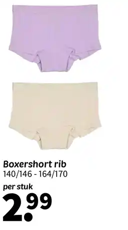 Wibra Boxershort rib aanbieding