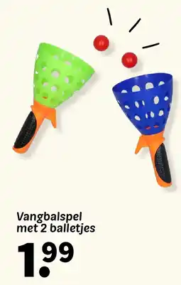 Wibra Vangbalspel met 2 balletjes aanbieding