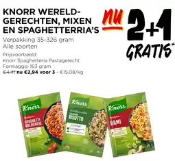 Jumbo Knorr wereldgerechten, mixen en spaghetterria's aanbieding