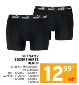 Trafic Puma set van 2 boxershorts heren aanbieding