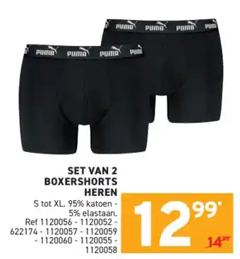 Trafic Puma set van 2 boxershorts heren aanbieding