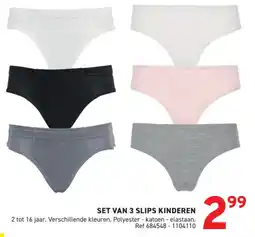 Trafic Set van 3 slips kinderen aanbieding