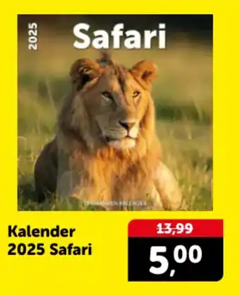 Boekenvoordeel Kalender 2025 Safari aanbieding