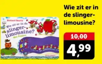 Boekenvoordeel Wie zit er in de slinger limousine? aanbieding