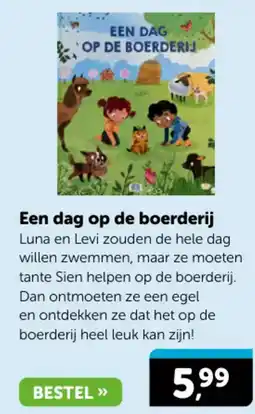 Boekenvoordeel Een dag op de boerderij aanbieding