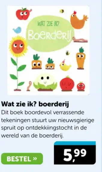 Boekenvoordeel Wat zie ik? boerderij aanbieding