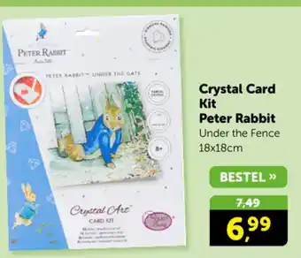 Boekenvoordeel Crystal Art Kit Peter Rabbit aanbieding