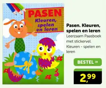 Boekenvoordeel Pasen. Kleuren, spelen en leren aanbieding