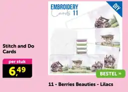 Boekenvoordeel Stitch and Do Cards 11- Berries Beauties - Lilacs aanbieding