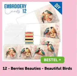 Boekenvoordeel Stitch and Do Cards 12 - Berries Beauties - Beautiful Birds aanbieding