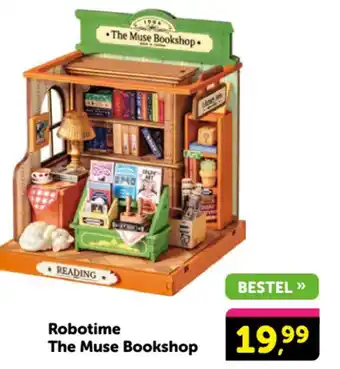 Boekenvoordeel Robotime The Muse Bookshop aanbieding