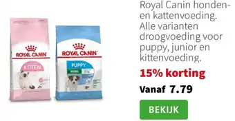 Intratuin Royal Canin honden en kattenvoeding aanbieding